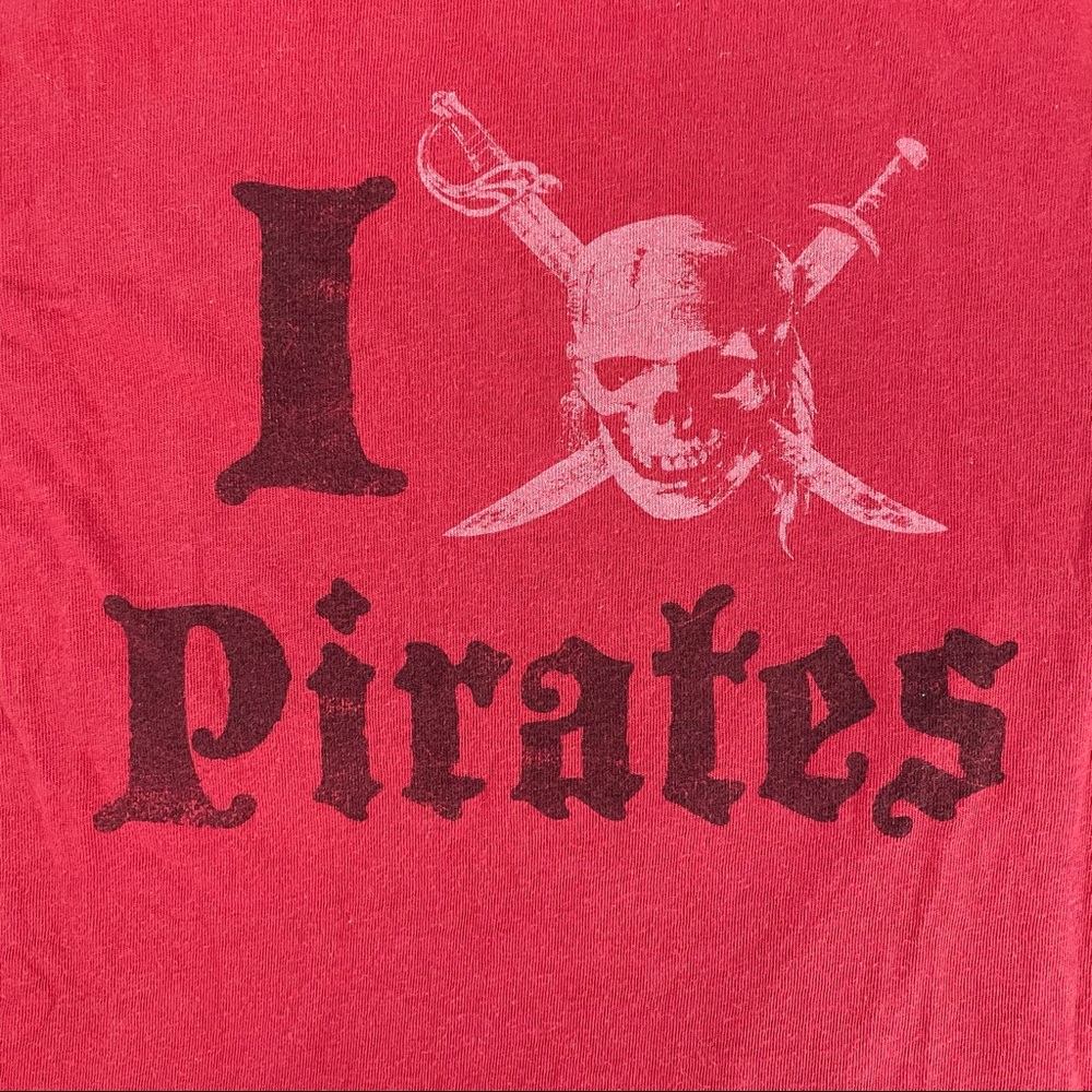 Pirates of the Caribbean Disney T-Shirt 2000s Vintage Y2K - Picture 6 of 7